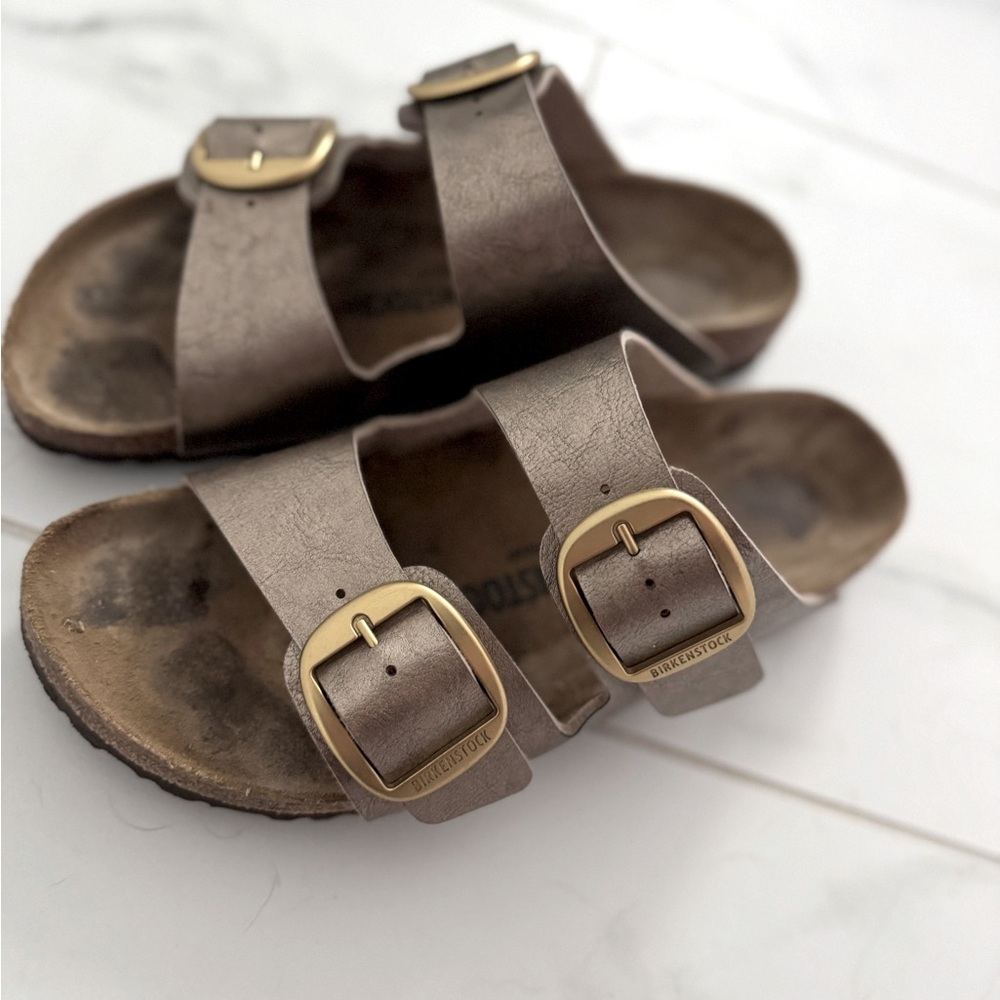Copper Big Buckle Birkenstocks
